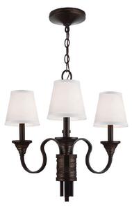 FE/ARBOR CREEK3 Arbor Creek 3 Light Bronze and Brass Chandelier