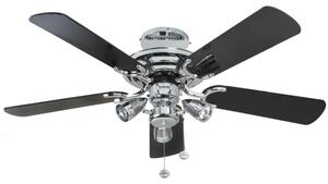 Fantasia 111757 Mayfair 42" Ceiling Fan In Gloss Black With Sorrento Light