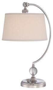 QZ/JENKINS/TL PN Jenkins 1 Light Polished Nickel Table Lamp with Shade