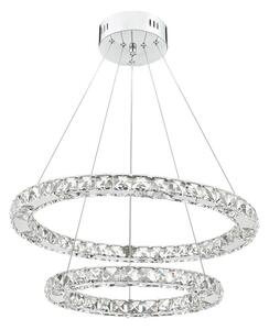 Dar ROM2550 Roma LED Pendant Ceiling Light In Polished Chrome