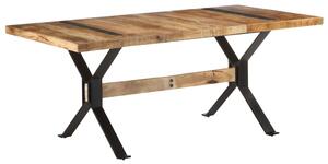 Dining Table 180x90x76 cm Rough Mango Wood