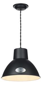 David Hunt Lighting UTI0199 Utility Small Pendant Ceiling Light In Matt Black
