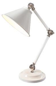 PV ELEMENT WPN Provence Element Mini Table Lamp In White And Polished Nickel