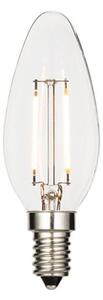 2.4 Watt SES Clear LED Candle - Warm White