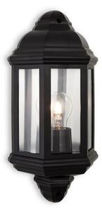 Firstlight 8655BK Park 1 Light Wall Light In Black Resin