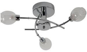 Regal 3 Way Semi Flush Ceiling Light in Polished Chrome Finish