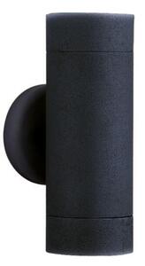 Searchlight 6009-2BK-LED 2 Light Wall Light In Black With Glass Diffuser
