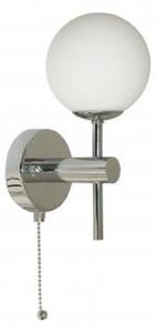 Searchlight 4337-1-LED 1 Light Wall Light With Opal Glass Shade In Chrome