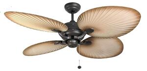 Fantasia 111665 Palm 52 In Ceiling Fan In Chocolate Brown With natural Brown Acrylic Blades