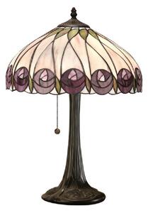 Interiors 1900 64177 Hutchinson Tiffany 1 Light Medium Table Lamp In Dark Bronze