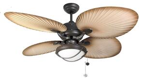 Fantasia 114871 Palm 52 Inch Ceiling Fan In Chocolate Brown With Light