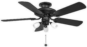 Fantasia 110996 Mayfair 42 In Ceiling Fan In Matt Black With Matt Black Blades