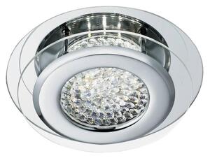 Searchlight 1692CC Vesta Crystal And Polished Chrome Ring LED Flush Ceiling Light - Dia: 280mm