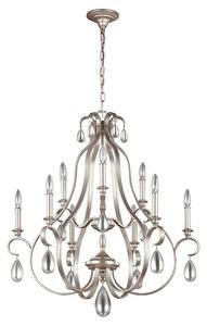 FE/DEWITT9 Dewitt 9 Light Ceiling Chandelier Light In Sunrise Silver