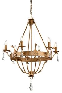 Elstead WINDSOR6 Windsor 6 Light Ceiling Chandelier Light In Gold Patina