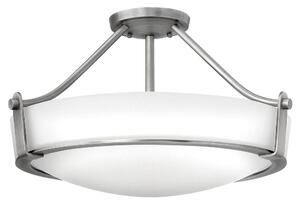 HK/HATHAWAY/SFS N Hathaway 3 Light Semi Flush Ceiling Mount Light In Antique Nickel