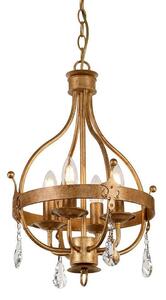 Elstead WINDSOR4 Windsor 4 Light Ceiling Pendant Chandelier Light In Gold Patina