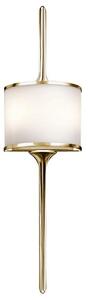 KL/MONA/L PB Mona 2 Light Wall Light In Polished Brass - Height: 762mm