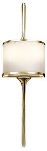 KL/MONA/S PB Mona 2 Light Wall Light In Polished Brass - Height: 559mm