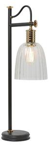 Elstead DOUILLE/TL BPB Douille 1 Light Table Lamp In Black And Polished Brass - Fitting Only
