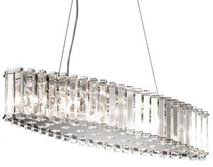 KL/CRSTSKYE/ISLE Crystal Skye 8 Light Island Chandelier Light In Polished Chrome