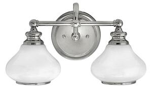 HK/AINSLEY2 BATH Ainsley 2 Light Bathroom Wall Light In Polished Chrome