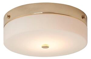 Elstead TAMAR/F/L PG Tamar Large Bathroom Flush Ceiling Light In Polished Gold - Dia: 290mm