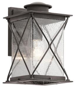 KL/ARGYLE2/M Argyle 1 Light Medium Outdoor Wall Light In Weathered Zinc