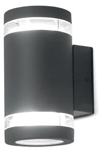 Elstead Magnus 2 Two Light Wall Light In Dark Grey - Height: 188mm