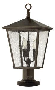 HK/TRELLIS3/L Trellis 3 Light Pedastal Light In Regency Bronze