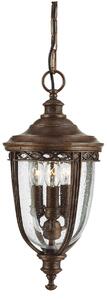 Elstead FE-EB8-M-BRB English Bridle 3 Light Medium Chain Lantern Ceiling Light In British Bronze