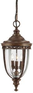 Elstead FE-EB8-L-BRB English Bridle 3 Light Large Chain Lantern Ceiling Light In British Bronze