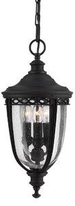 Elstead FE-EB8-M-BLK English Bridle 3 Light Medium Chain Lantern Ceiling Light In Black