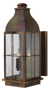 HK/BINGHAM/L Bingham 3 Light Large Wall Lantern Light In Sienna - Height: 533mm