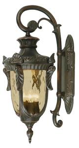 Elstead PH2/LOB Philadelphia 3 Light Large Down Wall Lantern Light In Old Bronze