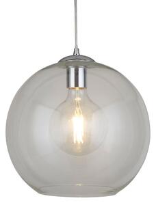 Searchlight 1632CL Balls One Light Celing Pendant In Chrome And Clear Glass - Width: 300mm