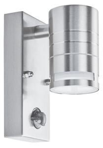 Searchlight 1318-1-LED One Light LED Outdoor Wall Light With Motion Sensor In Stainless Steel
