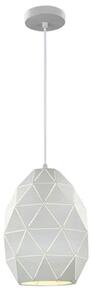 Franklite PCH148 Tangent One Light Oval Ceiling Pendant Light In White