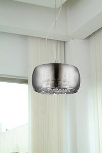 Impex CFH606091/03A/CH Deni 3 Light Ceiling Pendant Light With 1 Shade In Chrome - Med - Dia: 280mm