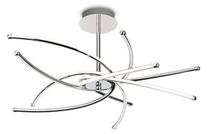 Firstlight 4852CH Caprice LED Semi Flush Ceiling Light In Chrome With Curved Arms