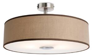 Firstlight 4887TA Madison Three Light Semi Flush Ceiling Light In Taupe