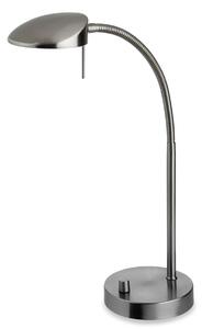 Firstlight 4926BS Milan LED One Light Table Lamp In Brushed Steel