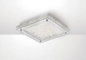 Diyas IL80071 Amelia Medium Flush Ceiling Light In Chrome - L: 300mm