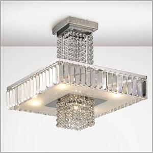 Diyas IL31550 Ophelia 5 Light Semi Flush Ceiling Light In Polished Chrome