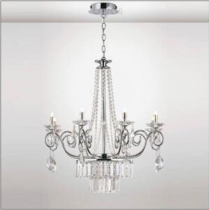 Diyas IL31616 Eden 8 Light Ceiling Light In Polished Chrome