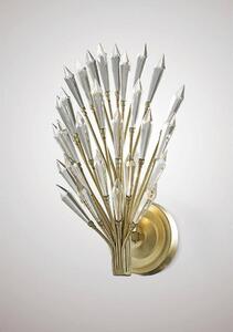 Diyas IL31670 Fay 1 Light Wall Light In Aged Silver And Gold