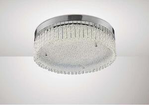 Diyas IL80055 Aiden LED Large Round Flush Light In Polished Chrome - Dia: 400mm