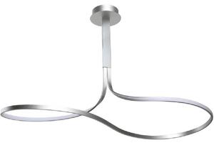 Mantra M5002 Nur XL LED Ceiling Light in Silver And Chrome - Length: 1200mm