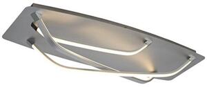 Mantra M5572 Papua LED Flush Ceiling Light In Silver And Chrome