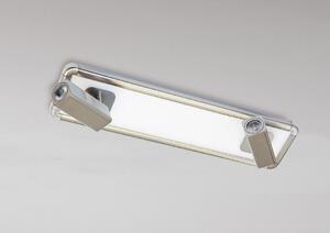 Mantra M5254 Ibiza 2 Light LED Flush Ceiling Spotlight In Satin Nickel